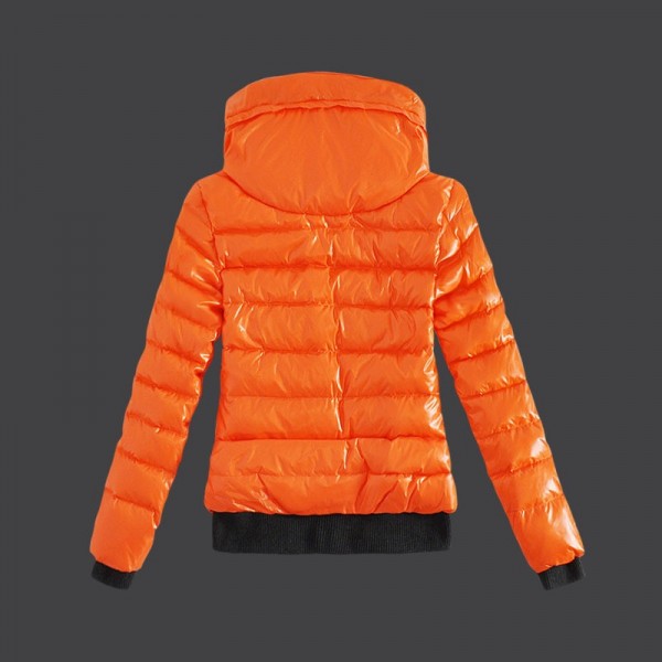 Moncler Donna giubbotti doppia Collari Arancione uscita M1010
